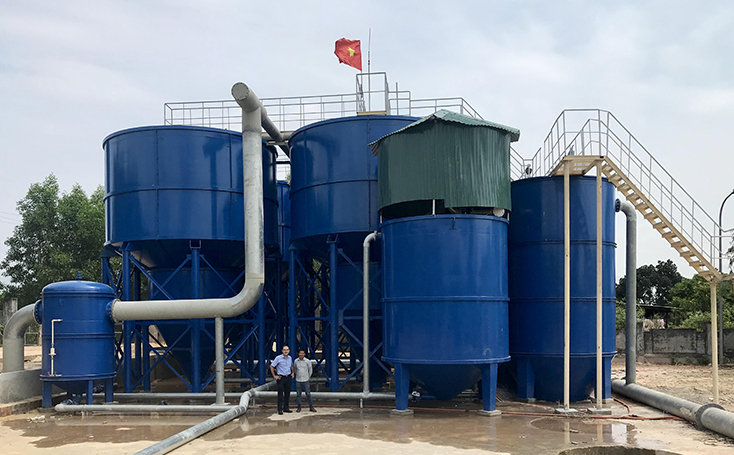Cụm xử lý nước công suất 10.000m3/ngày tại Nhà máy nước Phú Vinh được Công ty đầu tư và đưa vào hoạt động vào tháng 5-2020 