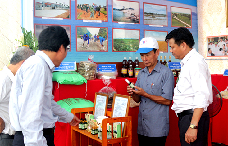Chương trình OCOP tạo cơ hội nâng tầm giá trị các sản phẩm nông nghiệp đặc trưng của huyện Quảng Ninh. 