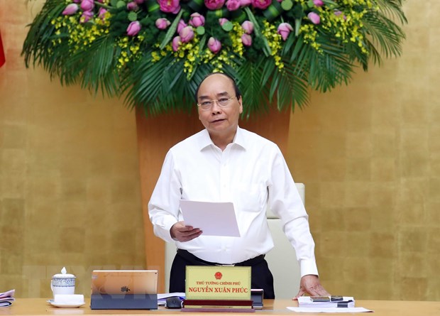 Thủ tướng Nguyễn Xuân Phúc phát biểu. (Ảnh: Thống Nhất/TTXVN)