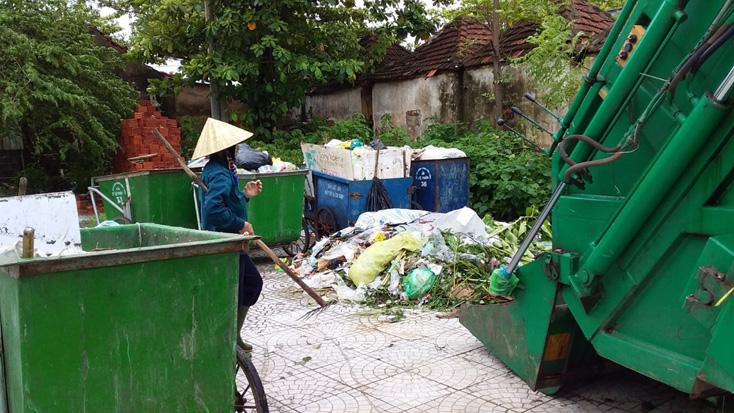 Hoạt động thu gom để xử lý rác thải trên địa bàn tỉnh.