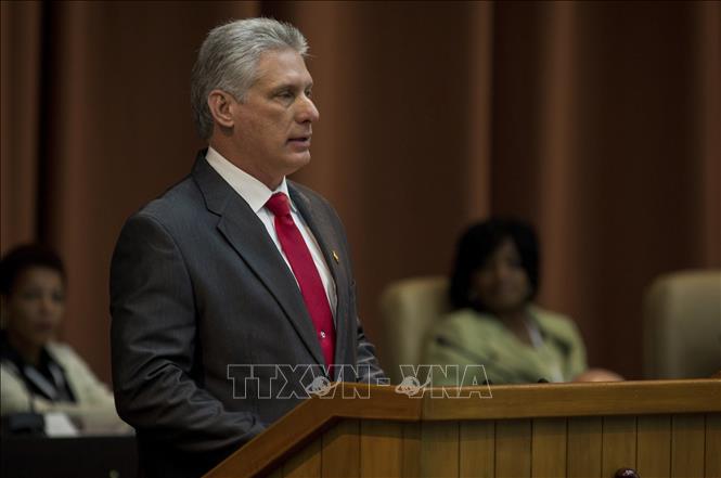 Chủ tịch Cuba Miguel Diaz-Canel. Ảnh: AFP/TTXVN