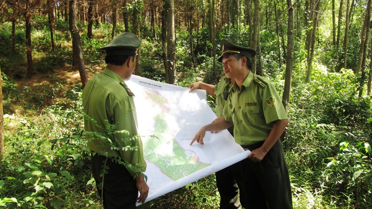    Lực lượng Kiểm lâm phối hợp với các cơ quan chức năng triển khai các nhiệm vụ BVR và PCCCR. 