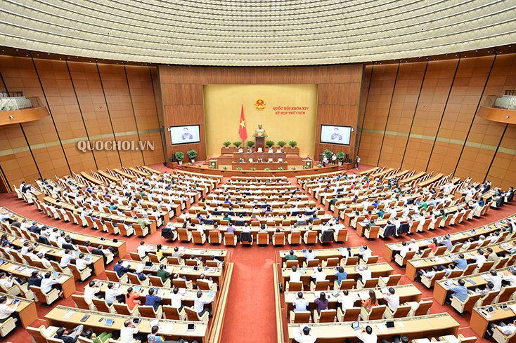 Kỳ họp thứ 9 thể hiện sự đổi mới mạnh mẽ của Quốc hội trong cách thức tiến hành tiến hành kỳ họp, được đại biểu và cử tri đánh giá cao. (Ảnh: Quochoi.vn) 
