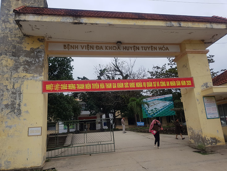 Bệnh viện đa khoa huyện Tuyên Hóa nơi xảy ra vụ việc