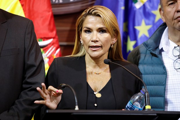 Tổng thống lâm thời Bolivia Jeanine Anez. (Ảnh: Reuters)