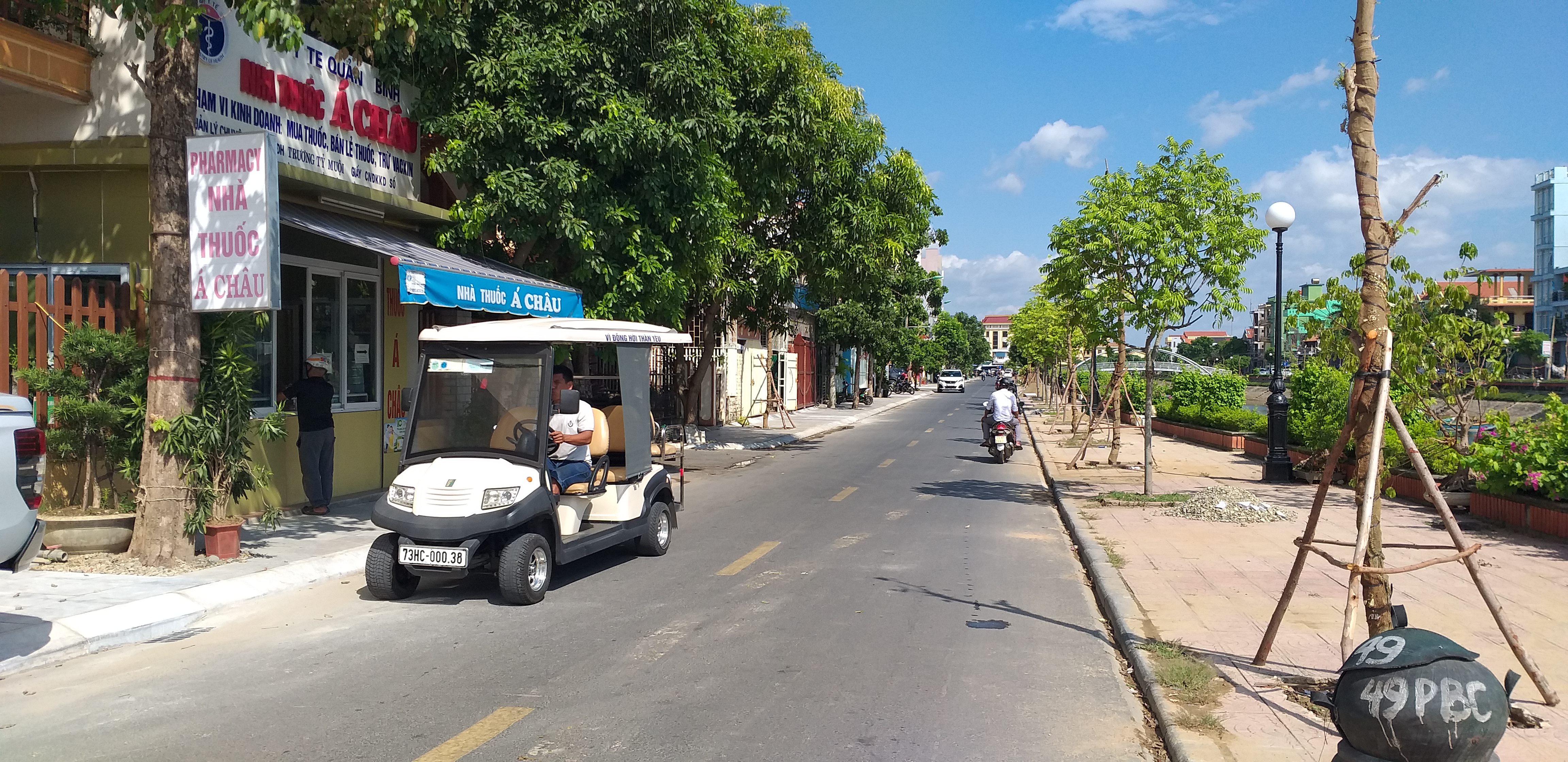 Phố đi bộ tại đường Phan Bội Châu (thuộc phường Đồng Hải) chuẩn bị đưa vào khai thác