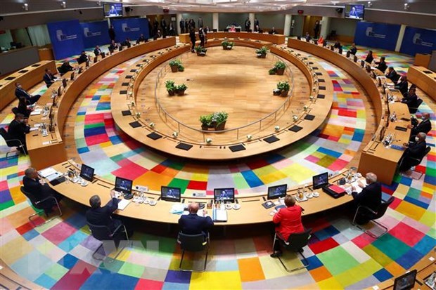 Toàn cảnh Hội nghị thượng đỉnh EU ở Brussels, Bỉ. (Ảnh: AFP/TTXVN)