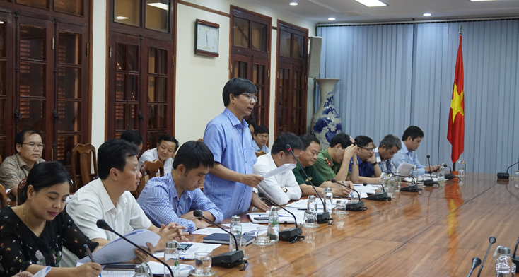 Đại diện các sở, ngành, địa phương tỉnh Quảng Bình báo cáo thêm một số nội dung liên quan đến việc chống khai thác IUU.