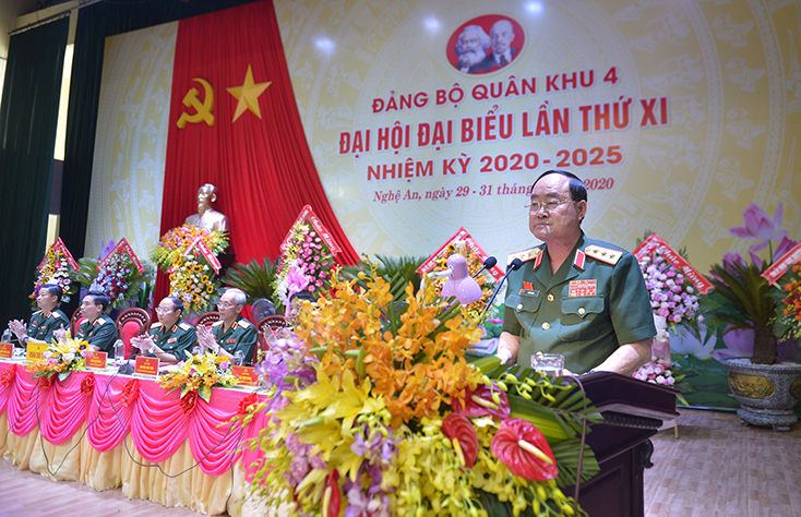 Thượng tướng Trần Đơn phát biểu chỉ đạo đại hội