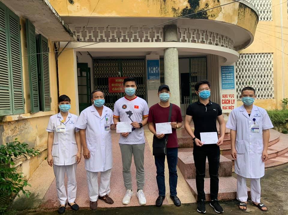 Các bệnh nhân được công bố khỏi bệnh chiều nay tại Nam Định.