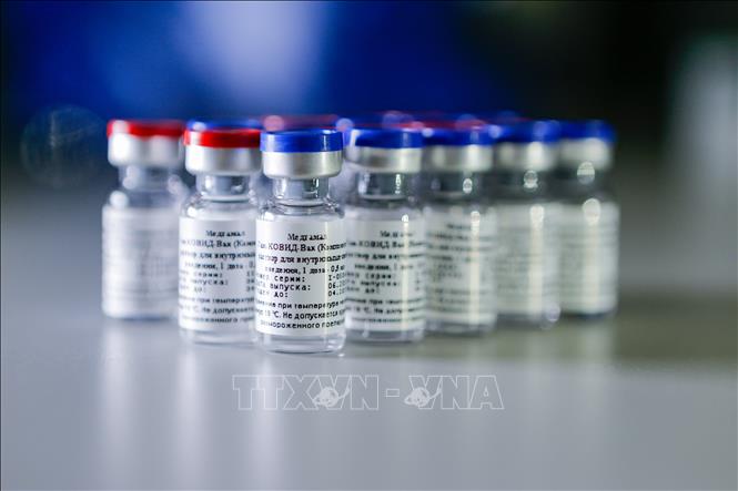  Giới thiệu vaccine phòng COVID-19 của Nga tại Moskva, ngày 6-8-2020. Ảnh: THX/TTXVN