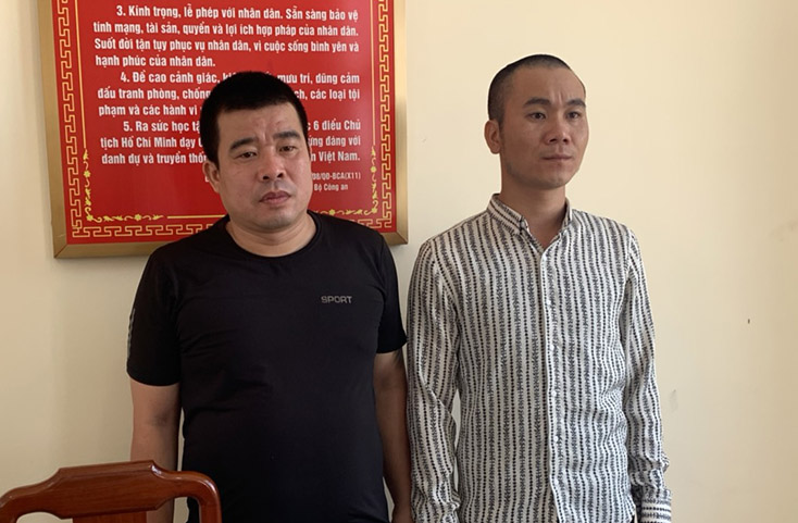 Đối tượng Nguyễn Đức Chiến và Nguyễn Mạnh Cường bị khởi tố về hành vi cho vay lãi nặng trong giao dịch dân sự.