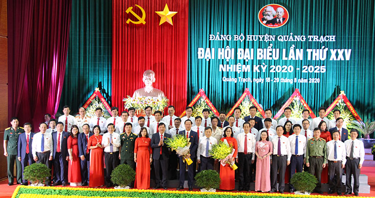 Ra mắt BCH Đảng bộ huyện Quảng Trạch khóa XXV, nhiệm kỳ 2020-2025