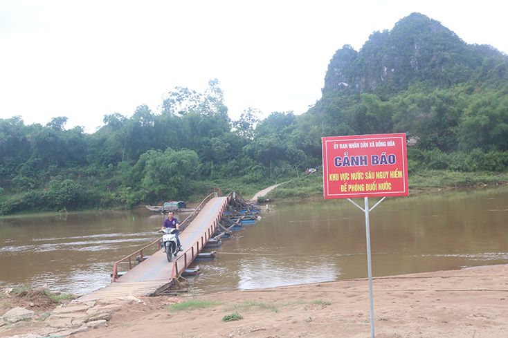 Một nội dung tuyên truyền về tăng cường phòng chống đuối nước cho trẻ em được chính quyền xã Đồng Hóa đưa vào thực hiện ở địa bàn. 