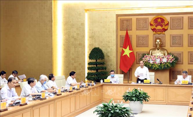  Thủ tướng Nguyễn Xuân Phúc, Trưởng Tiểu ban phát biểu. Ảnh: Thống Nhất/TTXVN