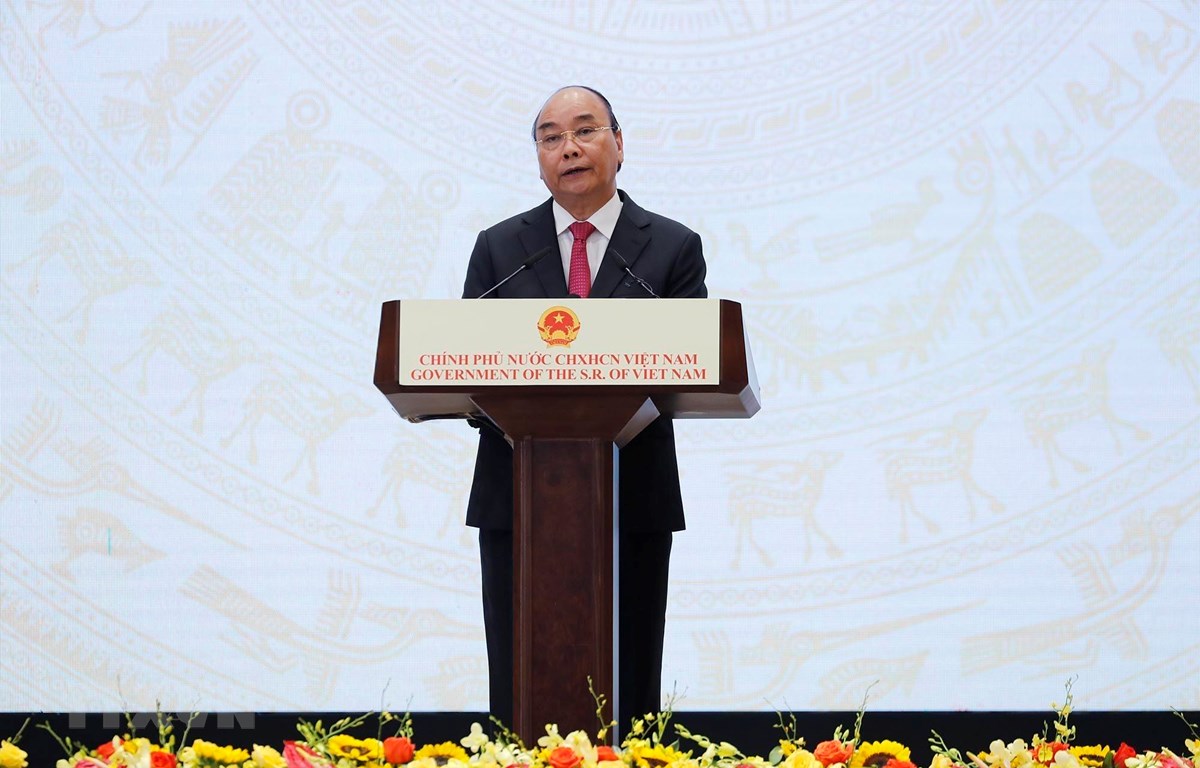  Thủ tướng Nguyễn Xuân Phúc phát biểu chào mừng nhân kỷ niệm 75 năm Quốc khánh nước CHXHCN Việt Nam (2-9-1945 - 2-9-2020). (Ảnh: Lâm Khánh/TTXVN)