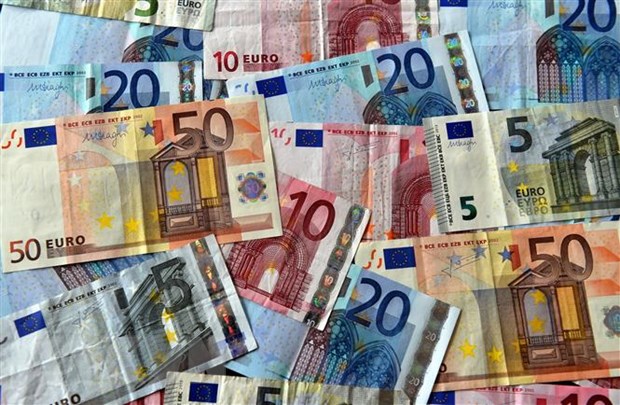 Đồng euro tại Lille, Pháp. (Nguồn: AFP/TTXVN)