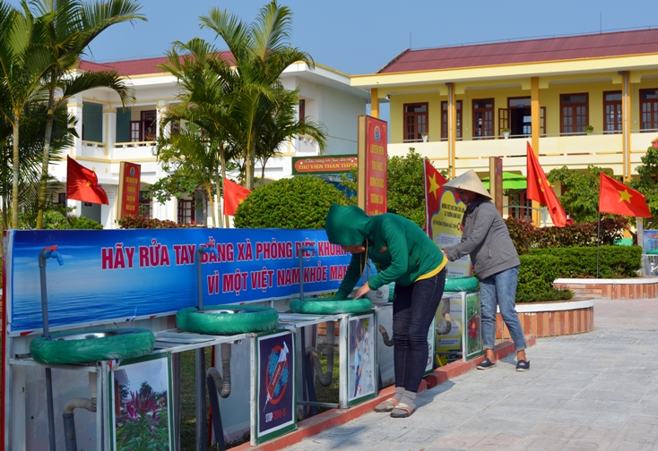    Các trường học trên địa bàn huyện Bố Trạch chuẩn bị tốt các điều kiện bảo đảm việc phòng, chống dịch bệnh Covid-19 khi học sinh tựu trường.