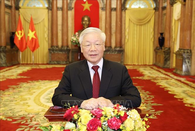 Tổng Bí thư, Chủ tịch nước Nguyễn Phú Trọng phát biểu tại Phiên khai mạc Đại hội đồng Liên nghị viện Hiệp hội các quốc gia Đông Nam Á lần thứ 41 (AIPA 41). Ảnh: Trí Dũng/TTXVN