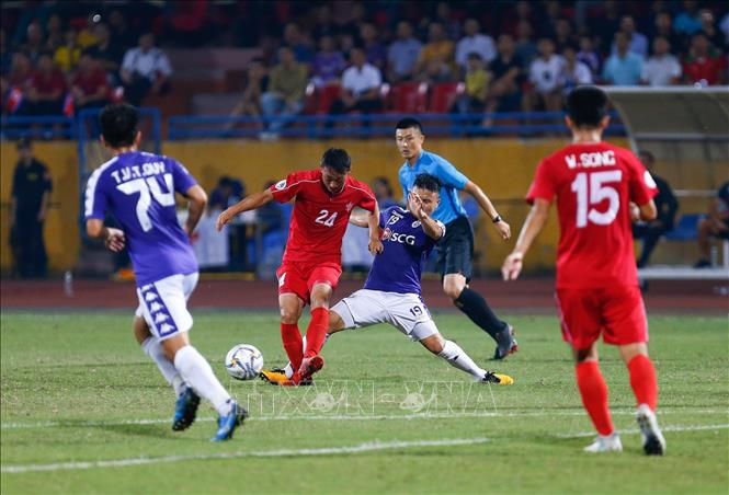 Hà Nội FC là một trong những đại diện của Việt Nam tham dự AFC Cup năm 2019 đã vào tới trận chung kết liên khu vực. Ảnh: TTXVN