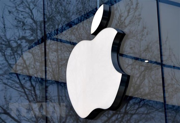 Biểu tượng của tập đoàn công nghệ Apple. (Ảnh: AFP/TTXVN)