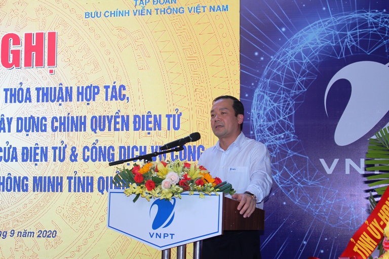 đồng chí Phạm Đức Long, Bí thư Đảng uỷ, Chủ tịch Hội đồng thành viên, Tổng Giám đốc Tập đoàn VNPT.