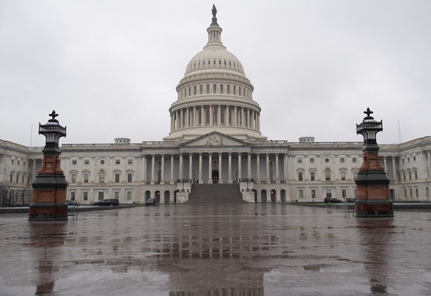  Tòa nhà Quốc hội Mỹ ở Washington, DC. (Ảnh: AFP/TTXVN)