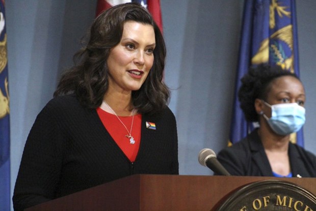 Thống đốc bang Michigan Gretchen Whitmer. (Nguồn: AP)