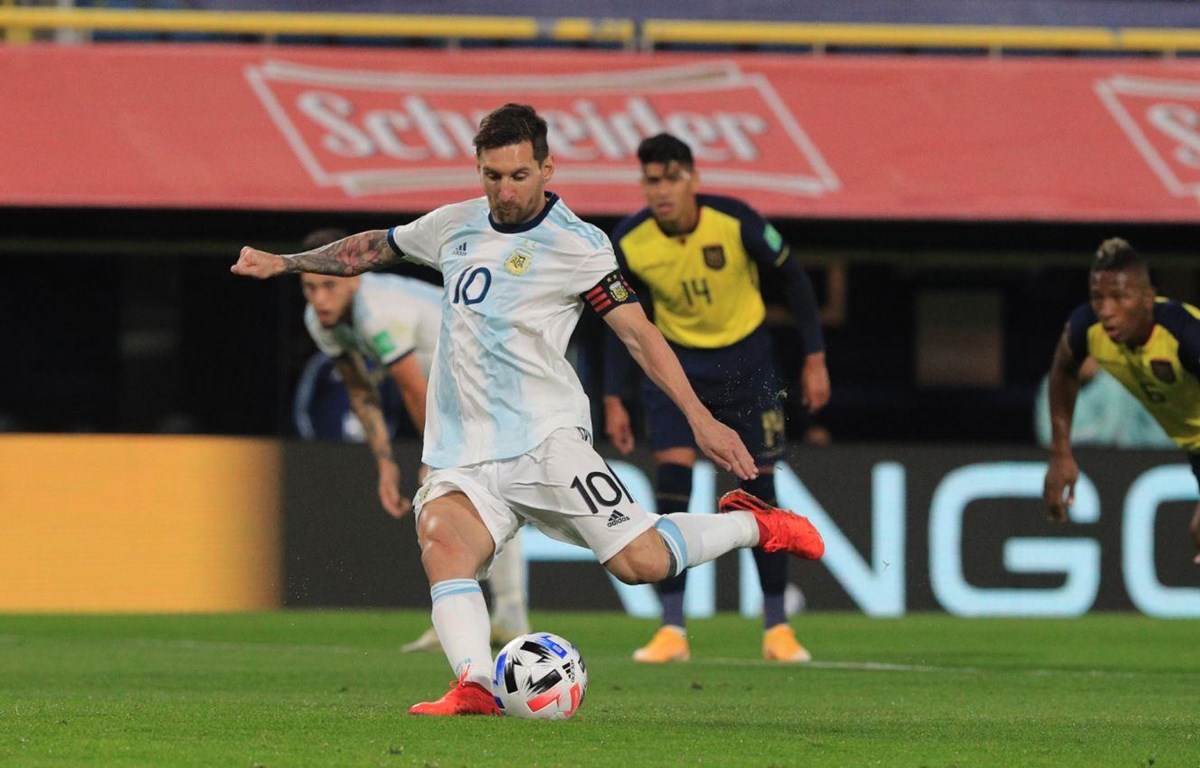 Messi ghi bàn duy nhất giúp Argentina chiến thắng. (Nguồn: Getty Images)