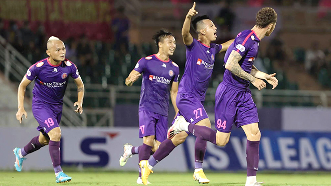  Sài Gòn FC vẫn đang vững vàng ở vị trí đầu bảng. Ảnh: VPF