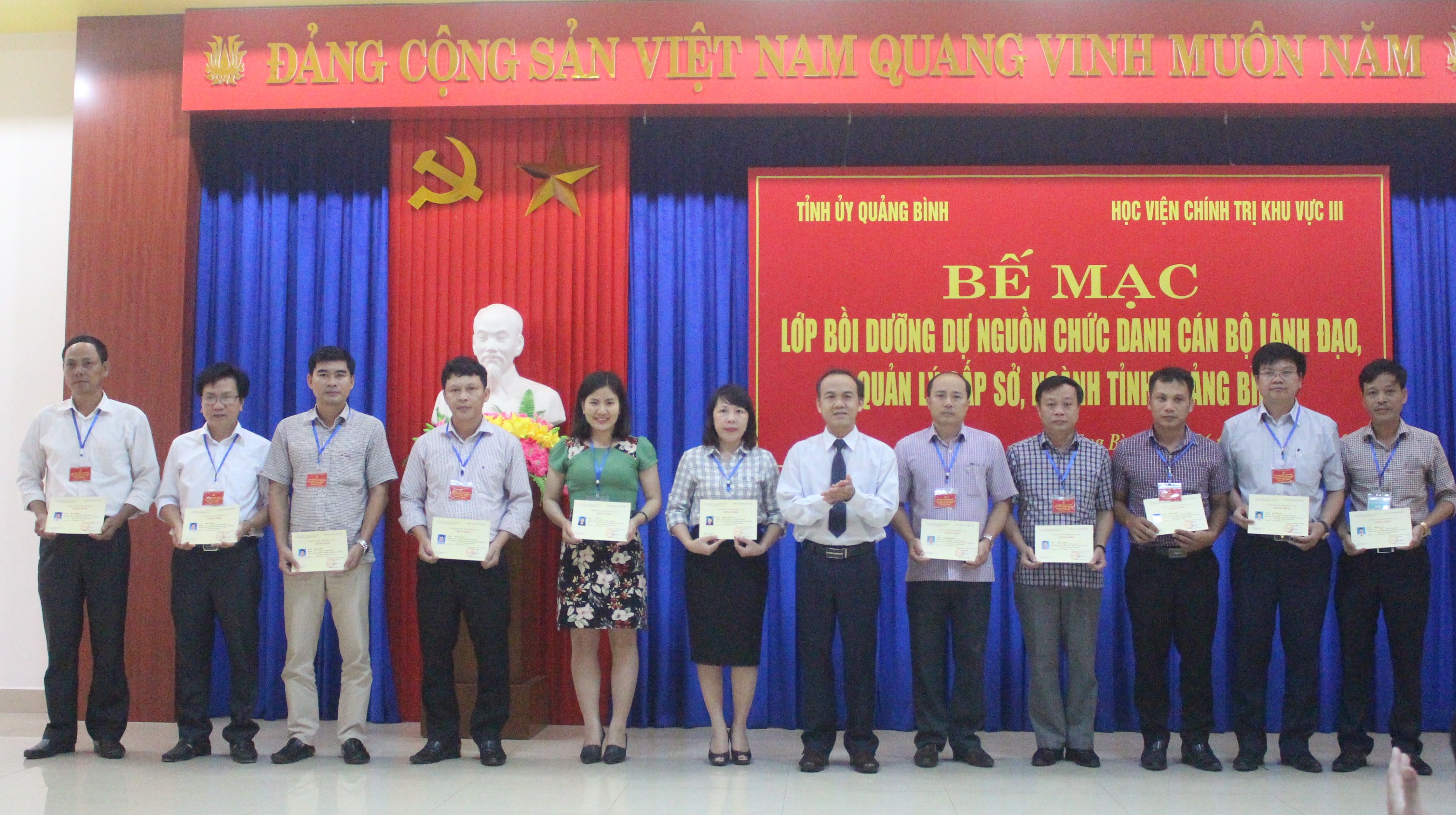    Nhiệm kỳ 2015-2020, Ban Tổ chức Tỉnh ủy đã tham mưu tổ chức các lớp bồi dưỡng dự nguồn chức danh cán bộ lãnh đạo cấp sở, ngành.