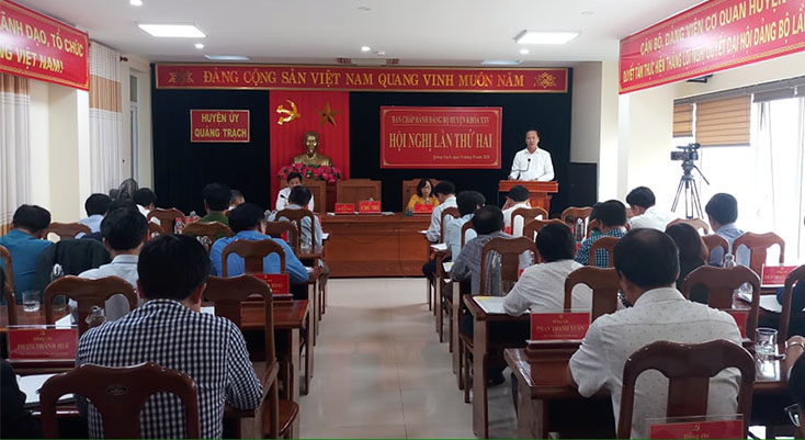 BCH Đảng bộ huyện Quảng Trạch tổ chức hội nghị lần thứ II