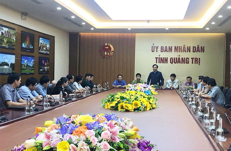  UBND tỉnh Quảng Trị họp khẩn triển khai công tác cứu nạn.