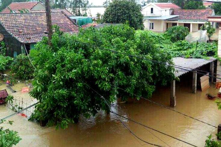 Hiện Quảng Ninh còn 10.000 nhà dân ngập trong lũ.