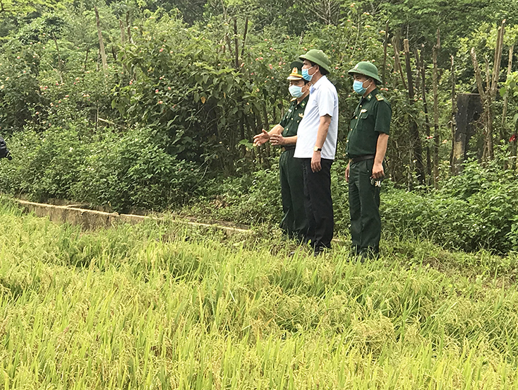 Đồng chí Phó Bí thư Thường trực Tỉnh ủy Trần Thắng đi khảo sát thực tế tại xã Thượng Hóa, huyện Minh Hóa