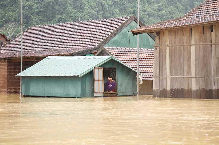 Nhà phao ở xã Tân Hóa, huyện Minh Hóa là mô hình hiệu quả trong ứng phó với biến đổi khí hậu, phòng chống thiên tai.