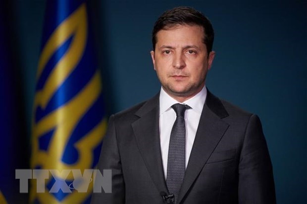  Tổng thống Ukraine Volodymyr Zelenskiy. (Ảnh: AFP/TTXVN)