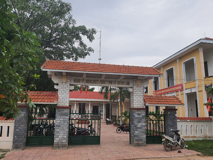 Trụ sở UBND xã Quảng Lưu, nơi lãnh đạo xã được cho là  