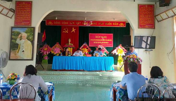 Đoàn Đại biểu Quốc hội tỉnh tiếp xúc cử tri huyện Quảng Trạch