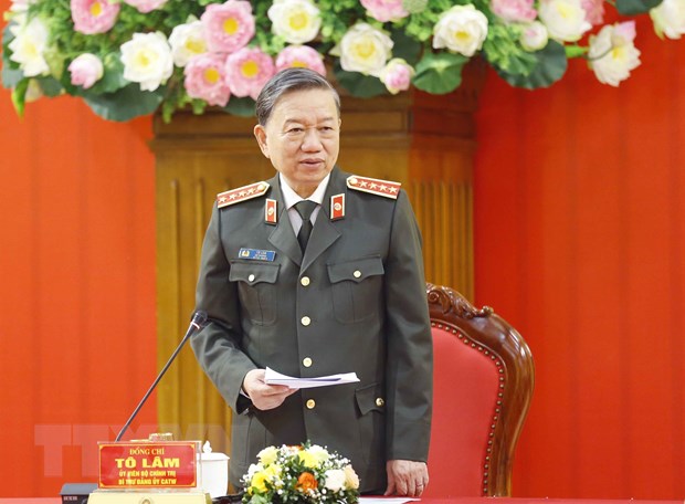 Đại tướng Tô Lâm, Ủy viên Bộ Chính trị, Bí thư Đảng ủy Công an Trung ương, Bộ trưởng Bộ Công an. (Ảnh: Doãn Tấn/TTXVN)