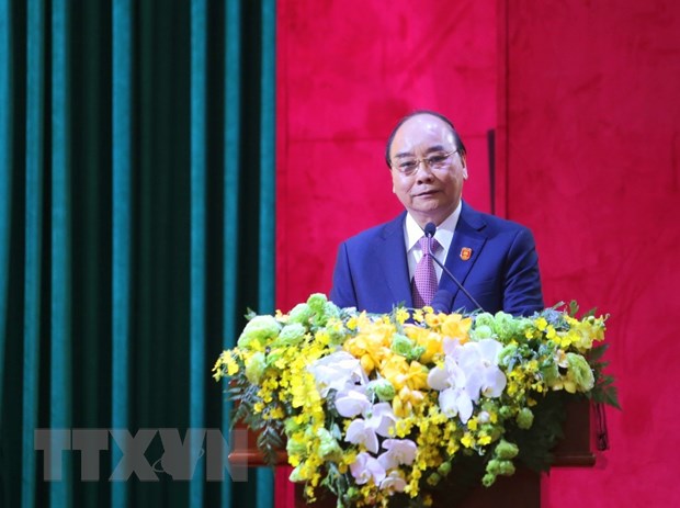 Thủ tướng Chính phủ Nguyễn Xuân Phúc phát biểu chỉ đạo hội nghị. (Ảnh: Thành Chung/TTXVN)