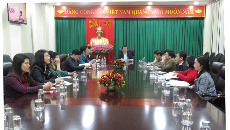 Điểm cầu trực tuyến tại tỉnh Quảng Bình.