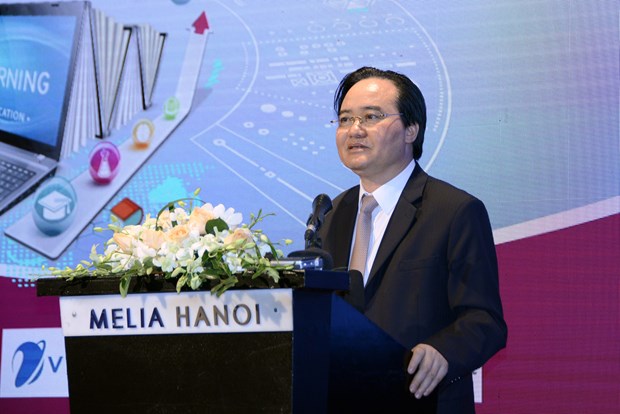  Bộ trưởng Phùng Xuân Nhạ phát biểu tại hội thảo. (Ảnh: PV)