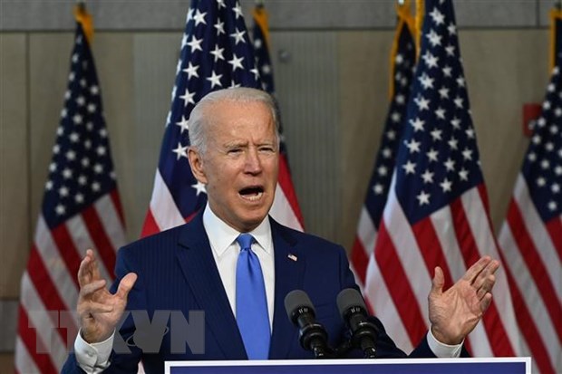  Ông Joe Biden phát biểu tại Philadelphia, Pennsylvania, Mỹ, ngày 20-9-2020. (Nguồn: AFP/TTXVN)