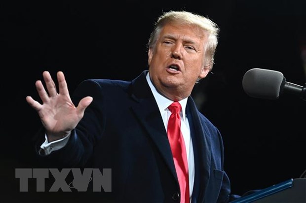  Tổng thống Mỹ Donald Trump phát biểu tại một sự kiện ở Valdosta, bang Georgia ngày 5-12-2020. (Ảnh: AFP/TTXVN)