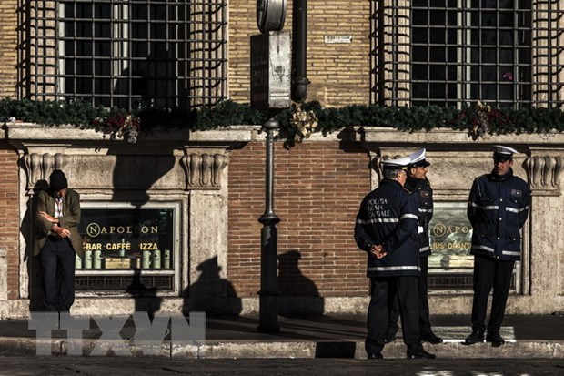 Cảnh sát Italy. (Ảnh: AFP/TTXVN)