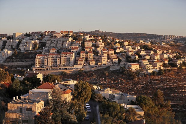  Khu định cư Givat Zeev của Israel ở gần thành phố Ramallah, Bờ Tây ngày 25-9-2019. (Ảnh minh họa. Nguồn: AFP/TTXVN)