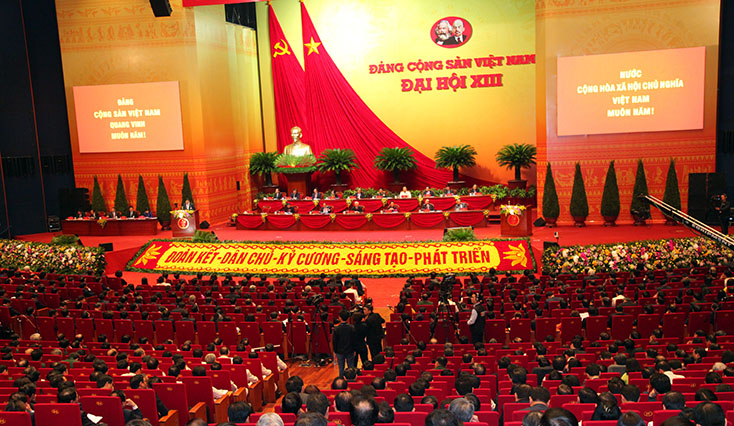 Toàn cảnh phiên trù bị Đại hội đại biểu toàn quốc lần thứ XIII của Đảng
