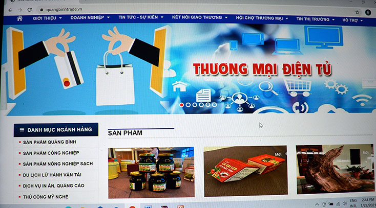 Sàn TMĐT Quảng Bình là nơi kết nối các doanh nghiệp với người tiêu dùng