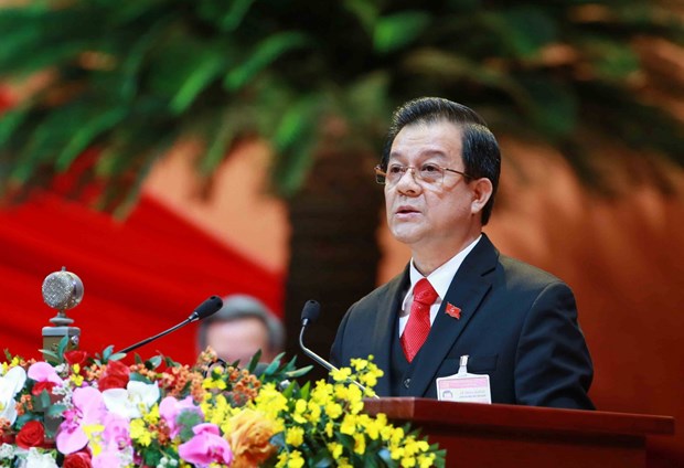 Đồng chí Lê Hồng Quang, Ủy viên Trung ương Đảng, Phó Chánh án Thường trực Toà án nhân Tối cao tại Đại hội. (Ảnh: TTXVN)